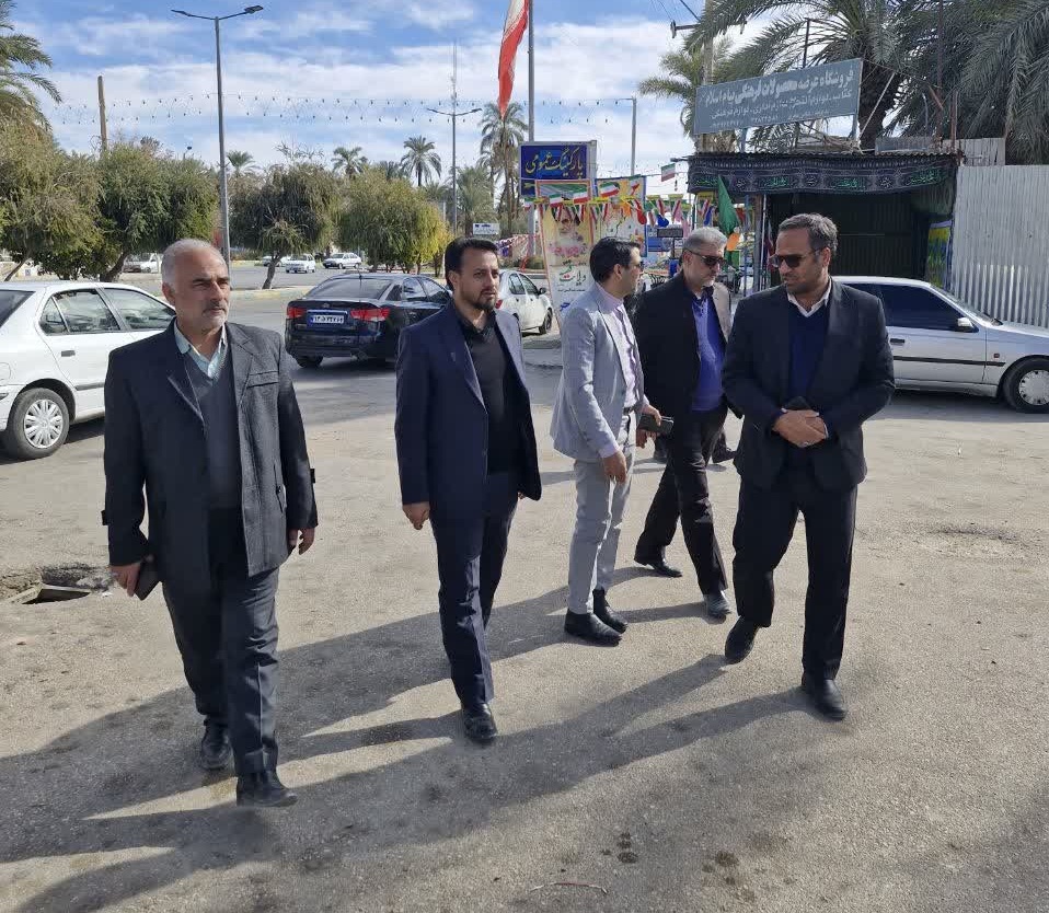 بازدید مدیرعامل سازمان همیاری شهرداری ها از پروژه های سرمایه گذاری شهرداری طبس
